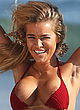 Keyara red bikini nipple-slip pics