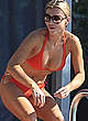 Joanna Krupa in sexy bikini poolside shots pics