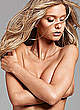 Mathilde Frachon posing topless but covered pics