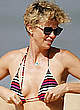 Charlize Theron in bikini on the beach pics