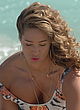 Jennifer Nicole Lee naked pics - areola peek at the beach