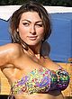 Luisa Zissman busty in tube bikini poolside pics