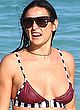 Demi Moore relaxing in bikini on a beach pics