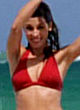 Jamie-Lynn Sigler sexy red bikini at the beach pics