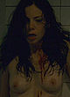 Riki Lindhome topless in shower fight scene pics