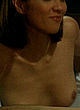 Lexa Doig topless tub scene in Tracker pics