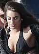 Lea Michele filming video in tiny monokini pics