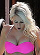 Danielle Armstrong busty in a tiny pink bikini pics
