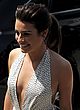Lea Michele shows huge cleavage & pokies pics