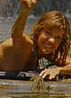 Kiele Sanchez naked pics - laying nude on a surfboard