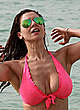 Imogen Thomas cleavage in bikini in dubai pics