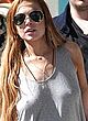 Lindsay Lohan pokes shopping braless pics