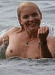 Sheryl Lee naked pics - swimming topless in lake