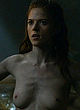 Rose Leslie naked pics - topless in a cave