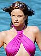 Vicky Pattison naked pics - showing boobs in wet monokini