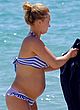 Hayden Panettiere pregnant in bikini on a beach pics