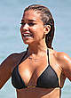 Sylvie Meis in black bikini in greece pics
