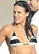 Michelle Rodriguez wearing a bikini on a yacht pics