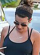 Lea Michele shows pokies & ass outdoor pics