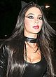 Tulisa Contostavlos in a leather catwoman costume pics