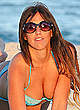 Claudia Romani cleavage in bikini in miami pics