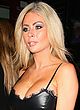 Nicola McLean busty in leather bra outdoor pics