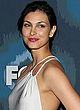 Morena Baccarin showing pokies in white dress pics