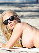 Ana Braga caught topless on a beach pics