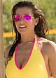 Imogen Thomas busty in yellow swimsuit pics
