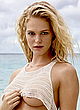 Erin Heatherton naked pics - shows off her boobs at a beach