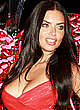 Adriana Lima in red dress at vs store event pics