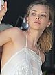 Amanda Seyfried naked pics - wears see-thru nightie outdoor