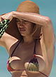Irina Shayk showing boobs in tiny bikini pics