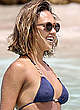 Jessica Alba hard nipps under blue bikini pics