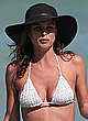 Josie Maran cleavage in bikini on a beach pics