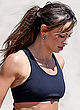 Karina Smirnoff workout in sport bra & shorts pics