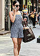 Vanessa Hudgens leaving apartment, shows legs pics