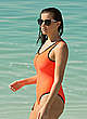 Imogen Thomas in tight orange swimsuit pics