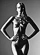 Elsa Hosk naked pics - black-&-white nude images