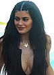 Kylie Jenner naked pics - busty in monochrome monokini