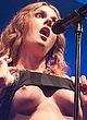 Tove Lo naked pics - shows off her boobs at a stage