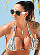 Jodie Marsh deep cleavage in bikini pics