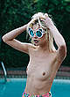 Jessica Morrow naked pics - topless poolside