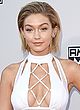 Gigi Hadid busty in a tiny white outfit pics