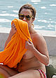 Caroline Flack naked pics - topless at the beach