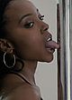 Erica Ash naked pics - licking a stripper pole