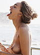Anthea Page naked pics - topless under a beach shower