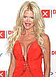 Victoria Silvstedt cleavage in orange dress pics