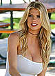 Charlotte McKinney in jeans and tight white top pics
