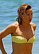 Kate Hudson in yellow bikini on a beach pics
